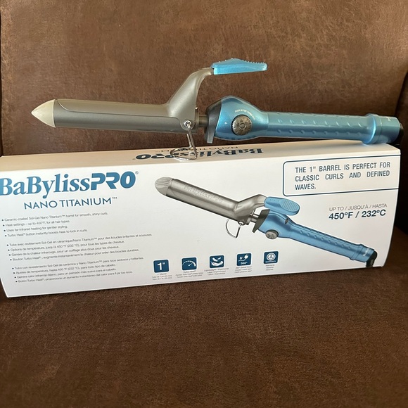 BabylissPRO Nano Titanium Spring Curling Iron - Picture 3 of 9